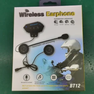 kit bluetooth moto bt 12 – casque Étanche & autonomie longue
